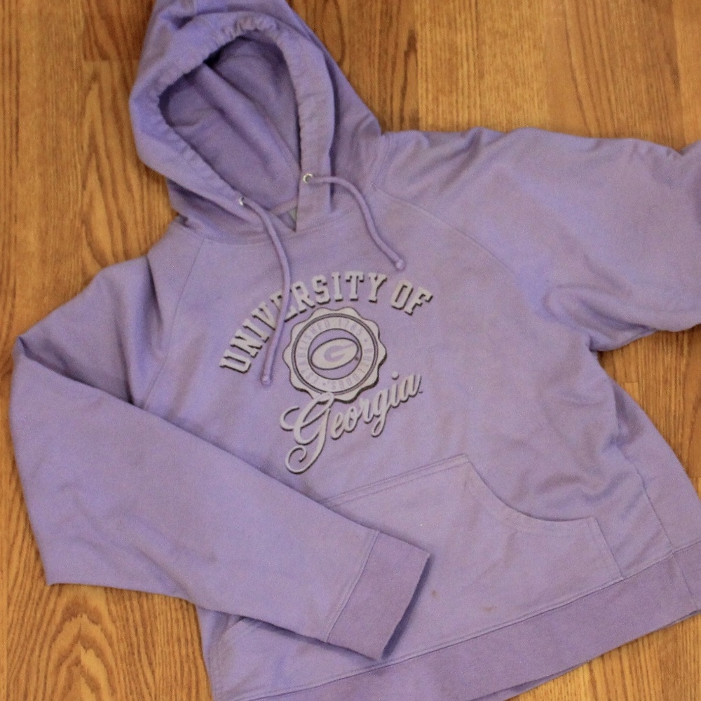 Lavender UGA Hooded Sweatshirt